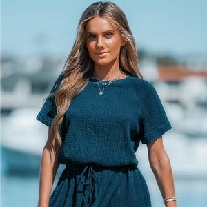 NWT Cupshe Drawstring Short Sleeve Dress